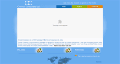 Desktop Screenshot of orientalcontainers.com